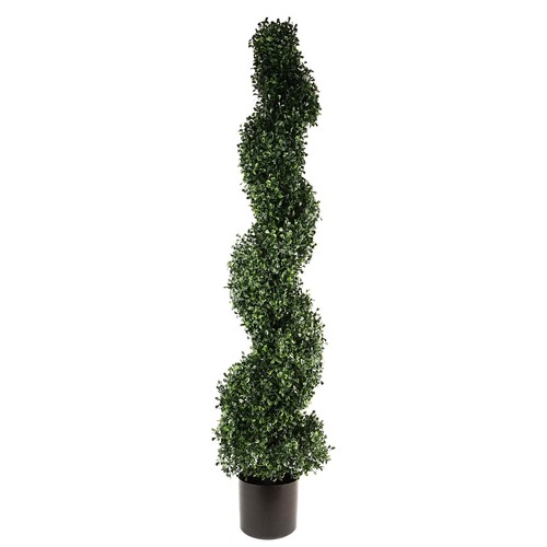 Artificial Topiary Boxwood Tree Spiral Topiary - UV PROTECTED