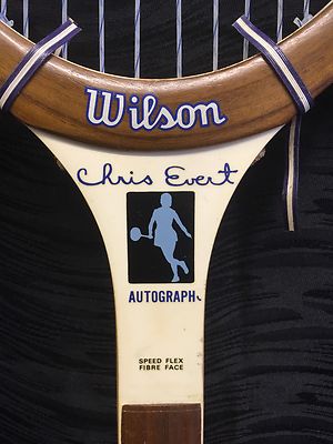 Vintage Rare Wilson Chris Evert Autograph Tennis Racquet