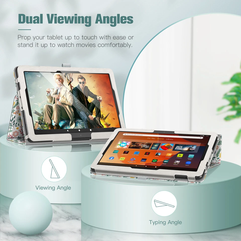 Funda para Amazon Fire HD 10 (13ª/11ª Gen, 2023/2021) Slim Fit Folio Soporte Cubierta Foto 4 de 4