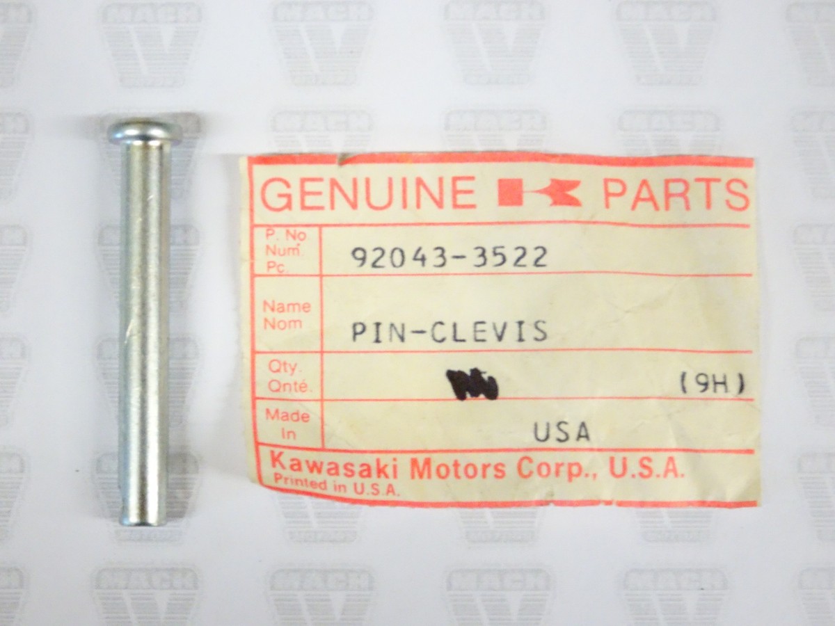 Kawasaki NOS NEW 92043-3522 Clevis Pin Drifter Snowmobile Snow | eBay