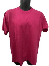 VTG Screen Stars Best Hot Pink Blank T-Shirt Single Stitch MadeIn USA Size L