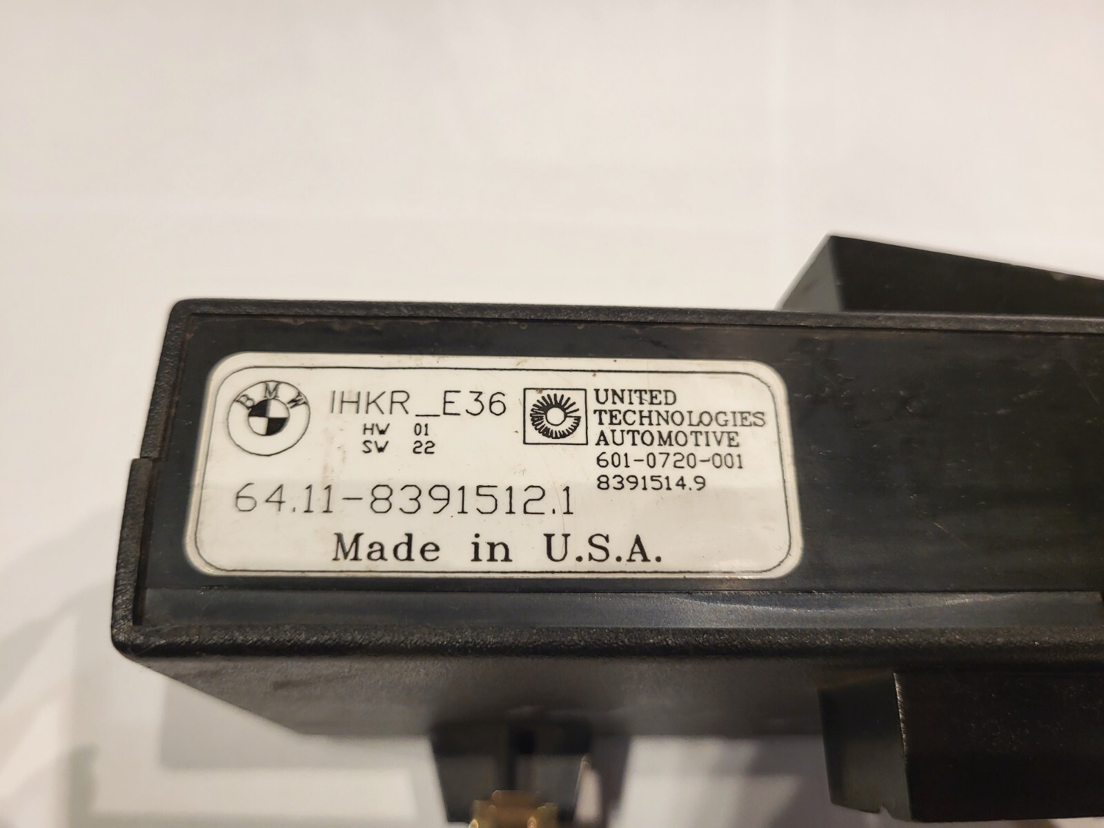 95 BMW 325i Convertible Climate Control Module OEM 641183915121 