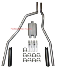 04 - 08 Ford F150 Truck Mandrel Bent Dual Exhaust w/ FullBoar Muffler