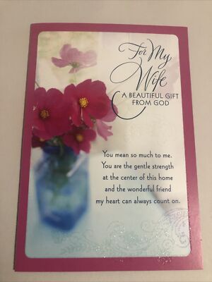 Anniversary For My Wife Beautiful Gift From God Religious 5”x7
