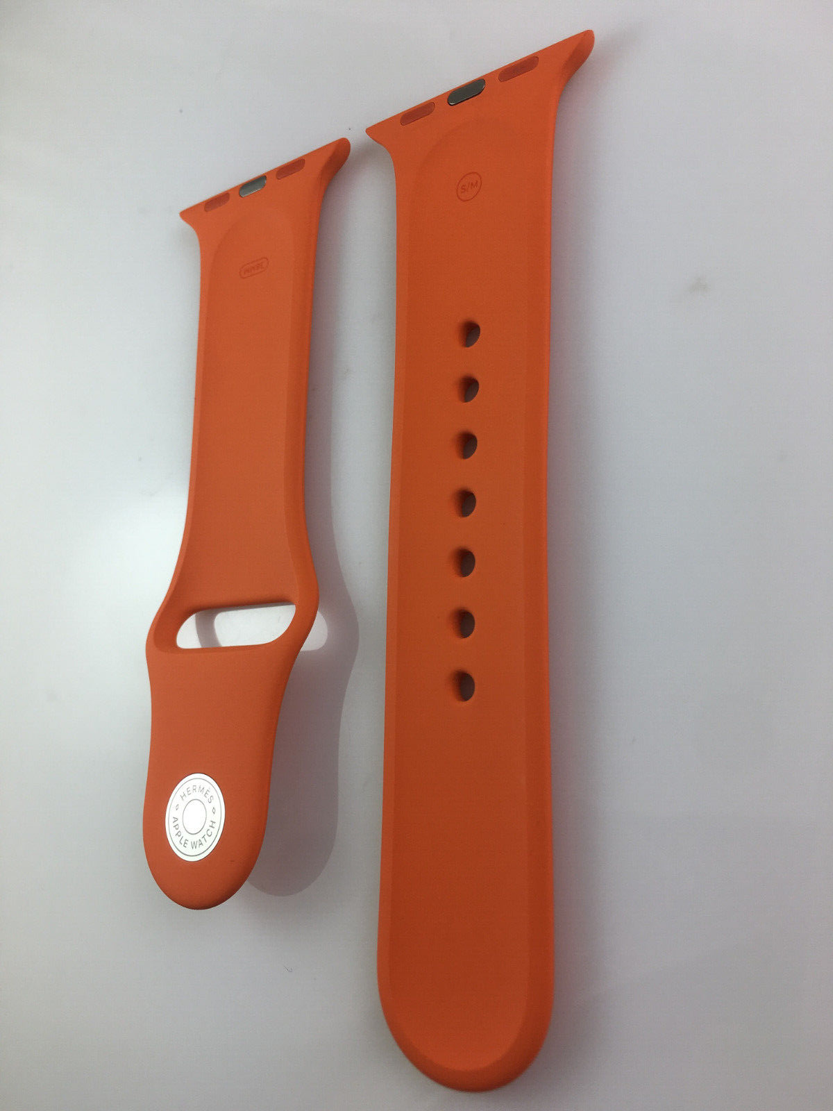 Original Apple watch Series 8 7 6 5 4 3 Hermes Sport Band 38mm 40mm 41MM  Orange