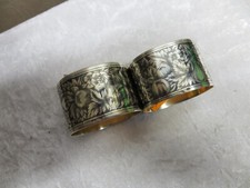 2 Napkin Rings. Silver 875°. NIELO. 1946-1958. (J58-59)