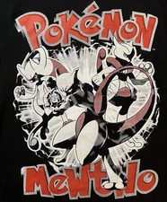 VTG Pokemon Mewtwo Shirt Cartoon TV Promo Video Game Pikachu Nintendo Anime RARE