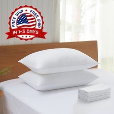 Almohadas Para Dormir Standard Size De Cama 20" x 26" Grandes 2 Set Poli ster