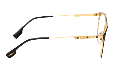 New BURBERRY YORK Eyeglasses B 1360 1017 51-21 145 Black & Gold