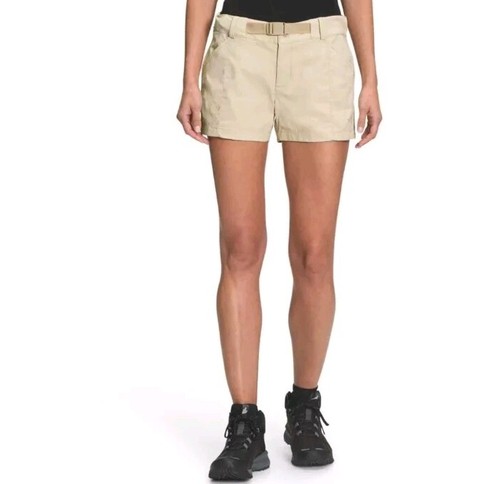 The North Face Women's Khaki Standart Fit Flash Dry Paramount Shorts Size 6