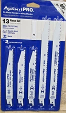 NEW AVANTI PRO 13 PC BI-METAL RECIPROCATING SAW BLADES FOR WOOD & METAL FREESHIP