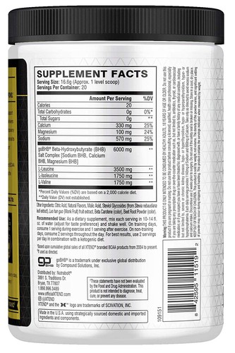 Scivation Xtend KETO Energy | 20 Servings | 7g BCAA 0g Sugar | (ANY FLAVOR) - Picture 36 of 73