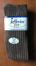 NIP Jefferies over the knee socks ribbed mocha brown 3-10 yr girls sizes New