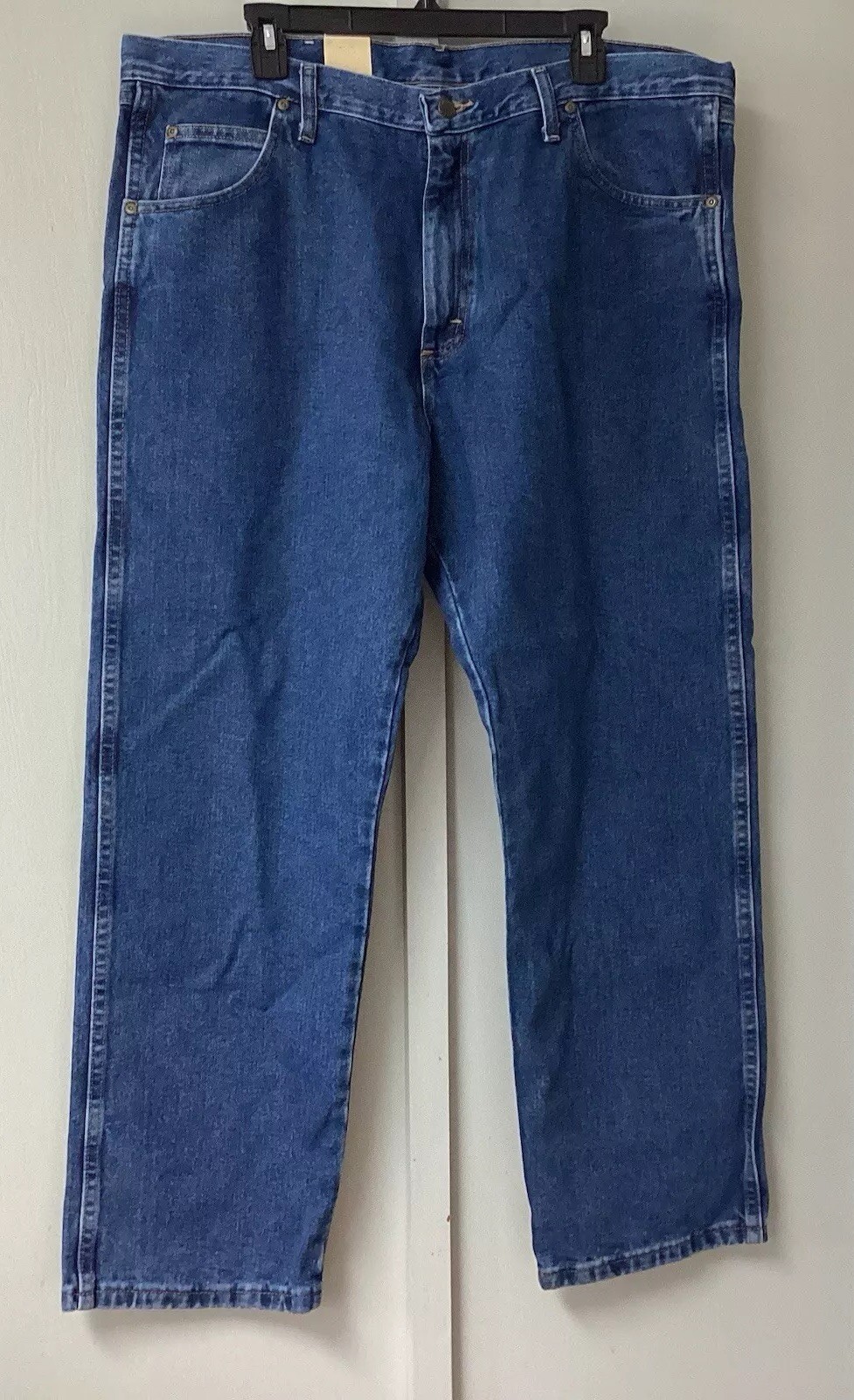 Wrangler Regular Wear  Fit Blue Jeans Men's 40 X 30 Fit Over Boots Cotton New thumbnail 5