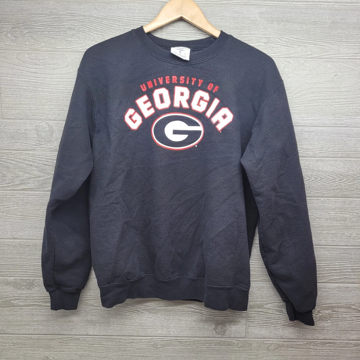 Champion Eco University Of Georgia Bulldogs Black Sweatshirt Size Medium