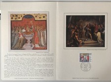 FRANCE ENCART FDC YVERT 3024 CLOVIS DE LA GAULE A LA FRANCE 3F TIRAGE LIMITE