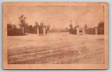Sherman Park Entrance Antique Postcard Chicago Illinois