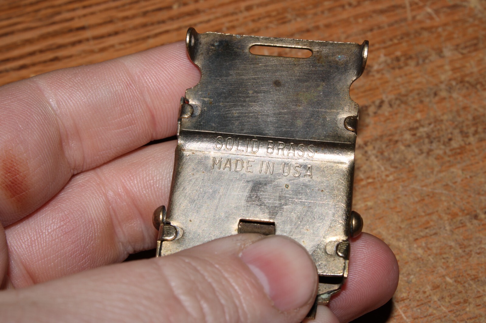 Vintage Marquette Ottawa Illinois Brass & Enamel High School Belt