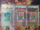 SEQUENTIAL 1999 Pokemon Bicycle Bulbasaur, Ivysaur, Venusaur All PSA 10 Gem Mint
