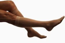 Jobst Women's Knee High Compression Socks 8-15mmHG (Lot of 3) Beige, Medium, New