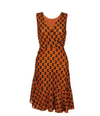 sachin and babi light blue dress INIS- Armhole Printed Hi Neck Dress