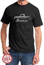 1966-77 Ford Bronco Half Cab Truck Classic Outline Design Tshirt New Free Ship 1966-77 Ford Bronco Half Cab Truck Classic Outline Design Tshirt New Free Ship