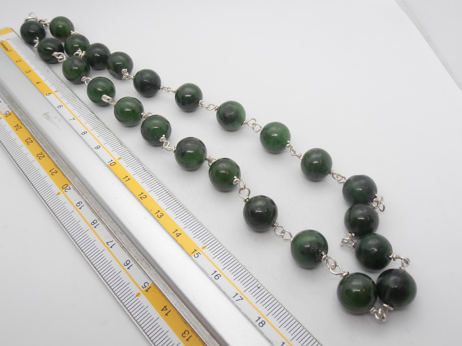 Collana Grani Blu 4 Mm Conchiglia Croce Santiago 2,5 Cm | Vendita - Foto 2