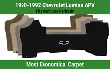 Lloyd Velourtex Front Mat for '90-92 Lumina APV w/Silver Outline Chevy Bowtie