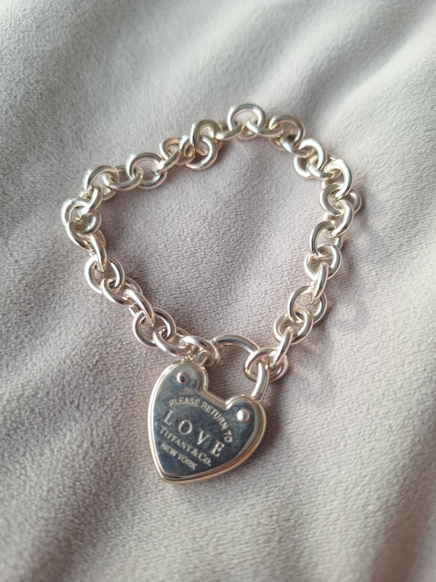 アクセサリー tiffany&co. oval return to bracelet 925 Tiffany & Co. Return To Tiffany Oval Tag Silver Bracelet