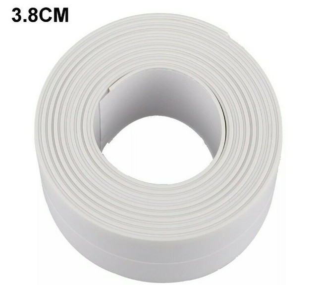 38MM (1.5") PVC Bath Sealing Strip SelfAdhesive Kitchen Caulk Tape 3