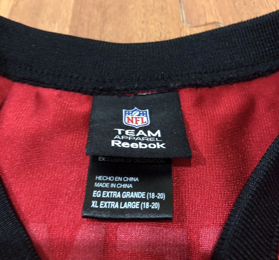 Camiseta deportiva roja Reebok NFL JUVENIL talla XL Tampa Bay Buccaneers Josh Freeman #5 Foto 4 de 4