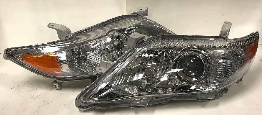 Chrome Amber Reflector Projector Headlight for 2010-2011 Toyota Camry-image