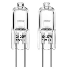 2Pcs 20 Watt 20W 12V 12 Volt G4 Bi-Pin Base Replacement Light Bulbs Lamps 417204