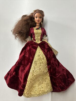 Vintage 1997 Holiday Princess Belle Barbie Disney's Beauty the