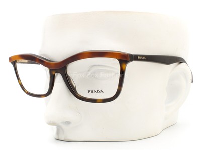 Prada VPR 17P MA4-1O1 Eyeglasses Glasses Light & Dark Brown Tortoise 54-18-140 