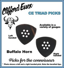 TRIAD PICK. HANDGEMACHTES B&Uuml;FFELHORN. GITARRE, MANDOLINE, BANJO...QUALIT&Auml;T