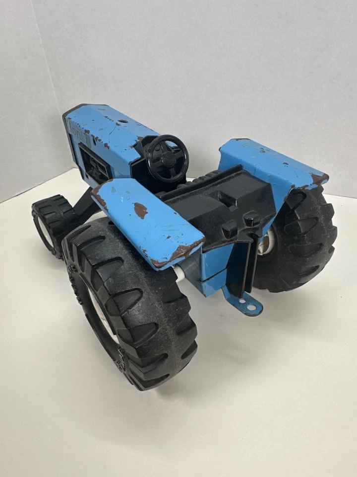 Trator agrícola vintage 1970 Tonka azul modelo #51001 - Imagem 4 de 4