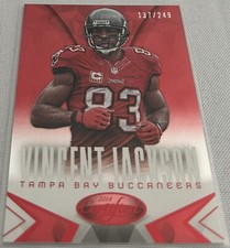 2014 Certified Football Vincent Jackson Tampa Bay Buccaneers Mirror Red #d 249