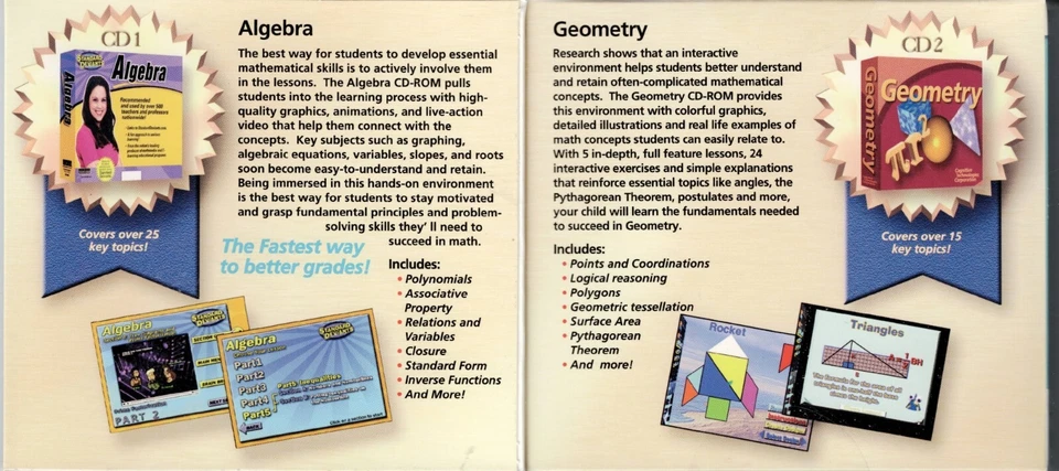 Middle School Math Excelerator & Galwins 5th Grade Math Pc New XP Get Ahead - Image 3 of 3