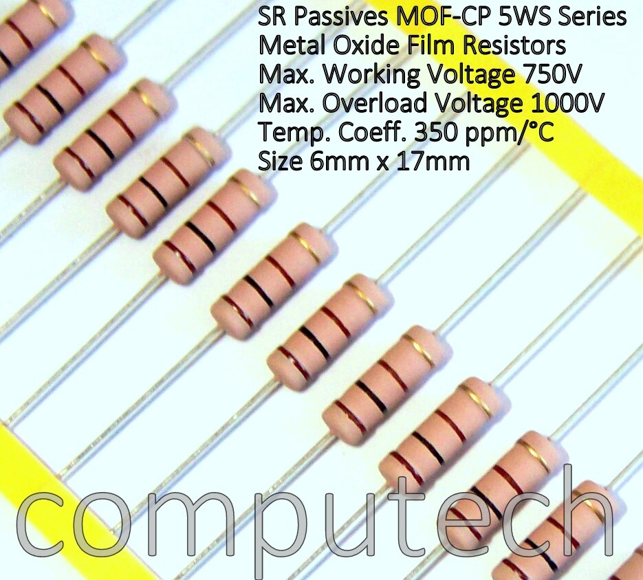 Resistori a pellicola di ossido di metallo 10 x 5W 700V 180 Ohm 5W Resistori a pellicola di ossido di metallo 10 x 5W 700V 180 Ohm 5W