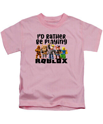 Roblox I'd Rather Be Playing Roblox T-Shirt Funny -  Portugal