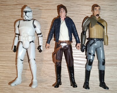 star wars action Figuren Kanan Jarrus, Han Solo und Phase 1 Klon Truppler