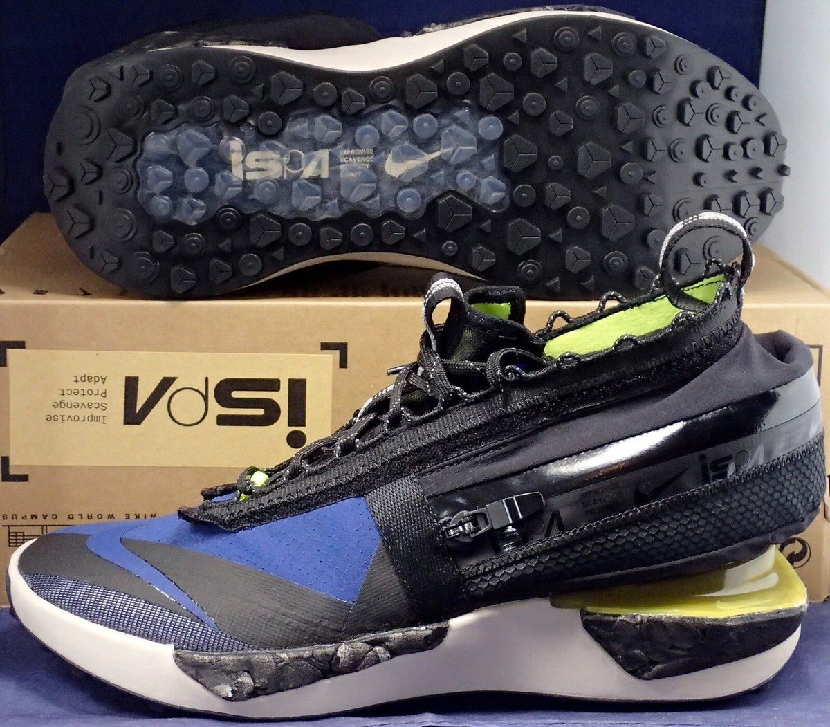 【NIKE】★DRIFTER GATOR ISPA COASTAL BLUE VOLT ★ Nike Drifter Gator ISPA Coastal Blue Off White Black Volt SZ
