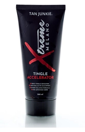 Tan Junkie Xtreme Melano Tingle sunbed tanning lotion cream
