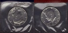 1990-P&D UNCIRCULATED KENNEDY HALF DOLLARS IN MINT CELLO (2 COINS)