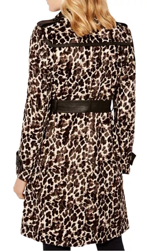 KAREN MILLEN SIGNATURE PONY LEOPARD PRINT COAT SIZE 8 RRP £375 - Image 2 of 4