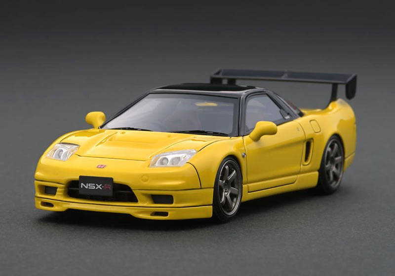 ★美品!★HONDA NSX Type-R Yellow 1/43 Honda NSX Type-R Model Car | Yellow - Eat Sleep Race