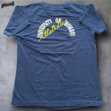 1980's University Of BOMBAY Statistics SHIRT M Navy Blue