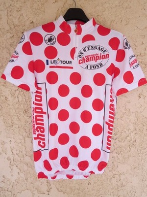 TOUR DE FRANCE 1993 Radtrikot gepunktet Shirt Tony ROMINGER Vintage CASTELLI