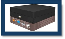 🛁 Zettum 95" Hot Tub Cover – Heavy Duty & Weather Wise! Black